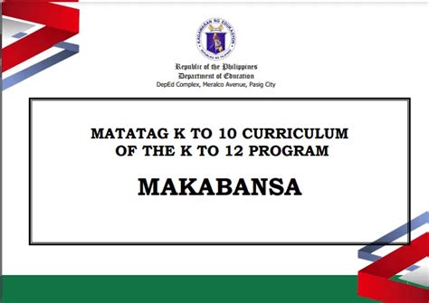 matatag curriculum guide mapeh|The New MATATAG Makabansa Curriculum .